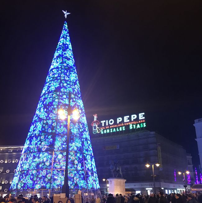 anuncio de tio pepe en la puerta del sol